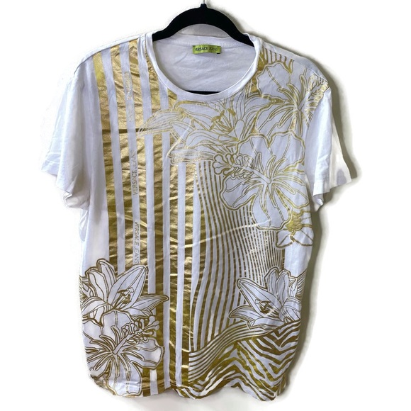 Versace Jeans Collection Other - Versace Jeans Floral Striped T-Shirt Sz L
